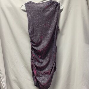 Cider Sparkling Asymmetrical Purple Dress